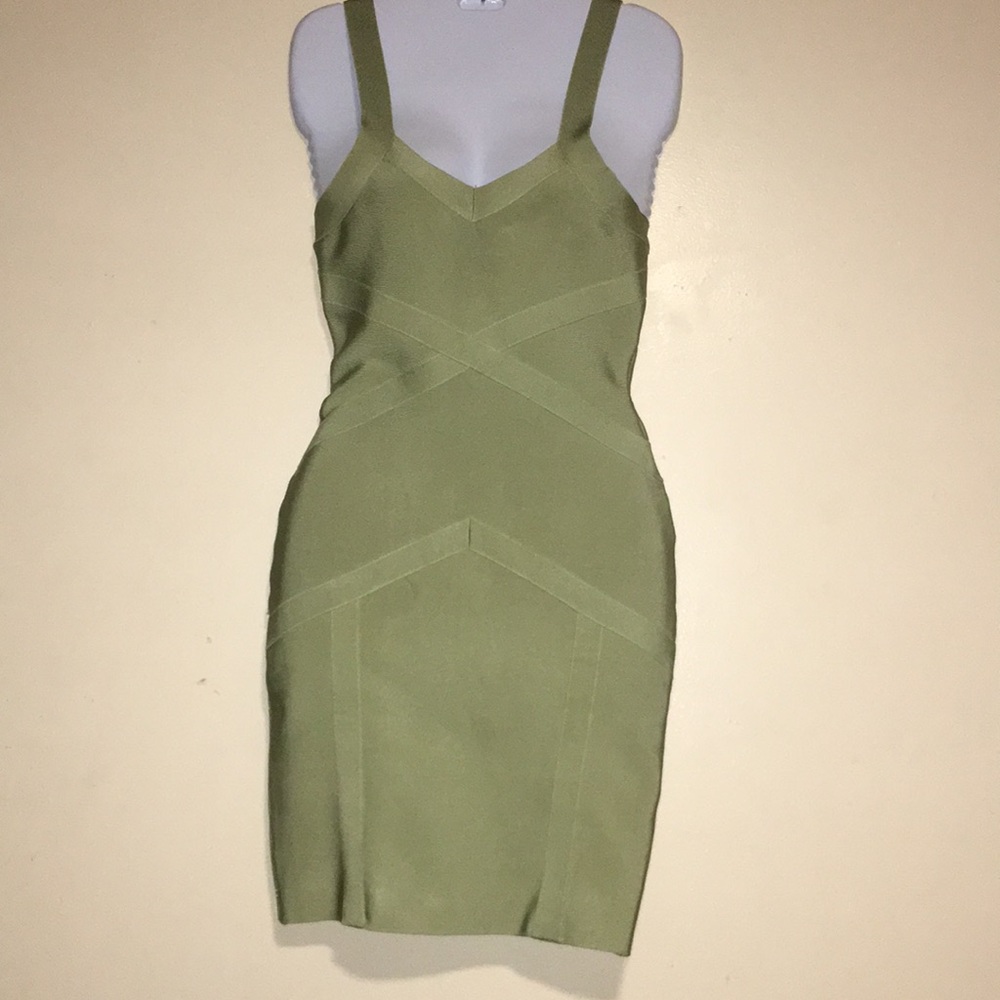 Women light green bandage dress size small NEW